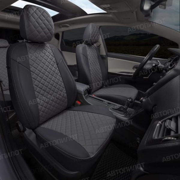 Чехлы Автопилот Экокожа Ромб на Changan CS35