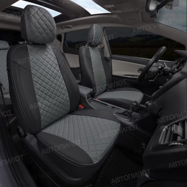 Чехлы Автопилот Экокожа Ромб на Changan CS35