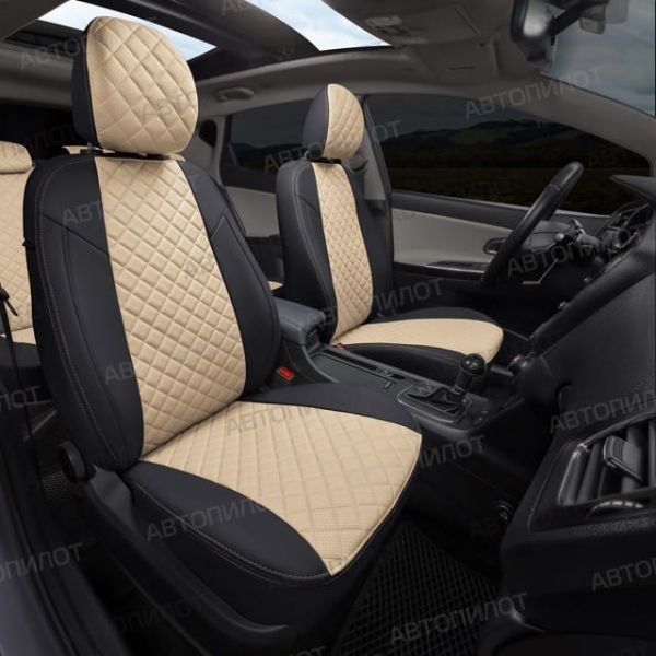 Чехлы Автопилот Экокожа Ромб на Changan CS35