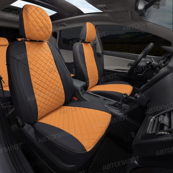 Чехлы Автопилот Экокожа Ромб на Changan CS35