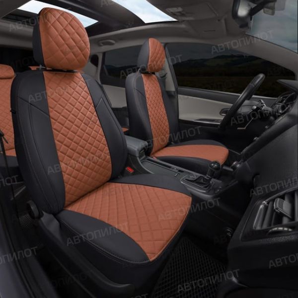 Чехлы Автопилот Экокожа Ромб на Changan CS35