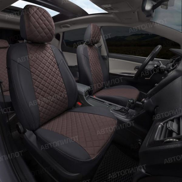 Чехлы Автопилот Экокожа Ромб на Changan CS35