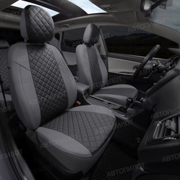 Чехлы Автопилот Экокожа Ромб на Changan CS35