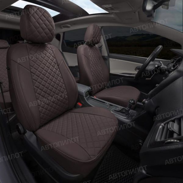 Чехлы Автопилот Экокожа Ромб на Changan CS35