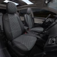 Чехлы Автопилот Алькантара Ромб на Brilliance M2