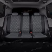 Чехлы Автопилот Алькантара Ромб на Brilliance M2