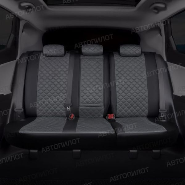 Чехлы Автопилот Алькантара Ромб на Brilliance M2