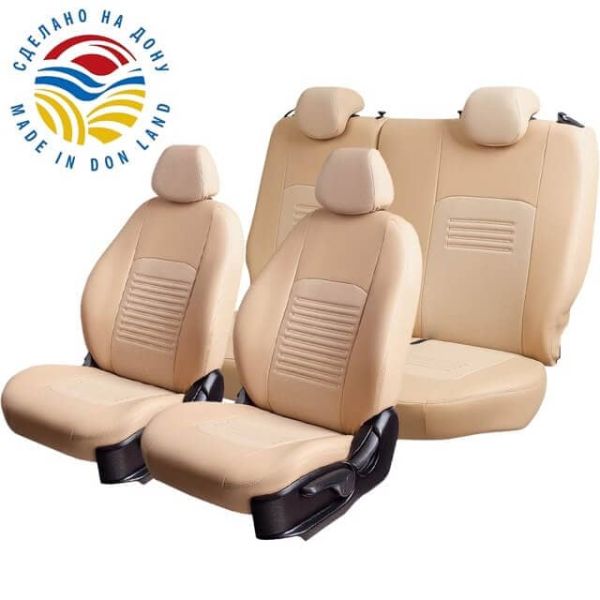 Чехлы Экокожа Турин Классик на Daewoo Gentra