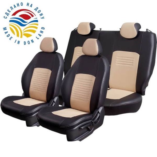 Чехлы Экокожа Турин Классик на Daewoo Gentra
