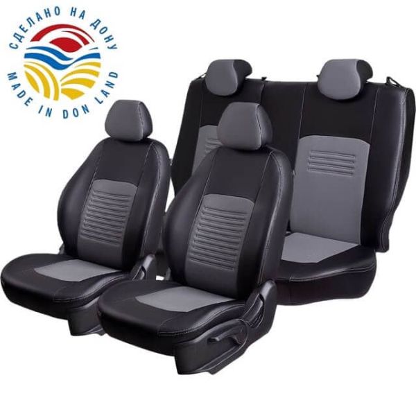 Чехлы Экокожа Турин Классик на Daewoo Gentra