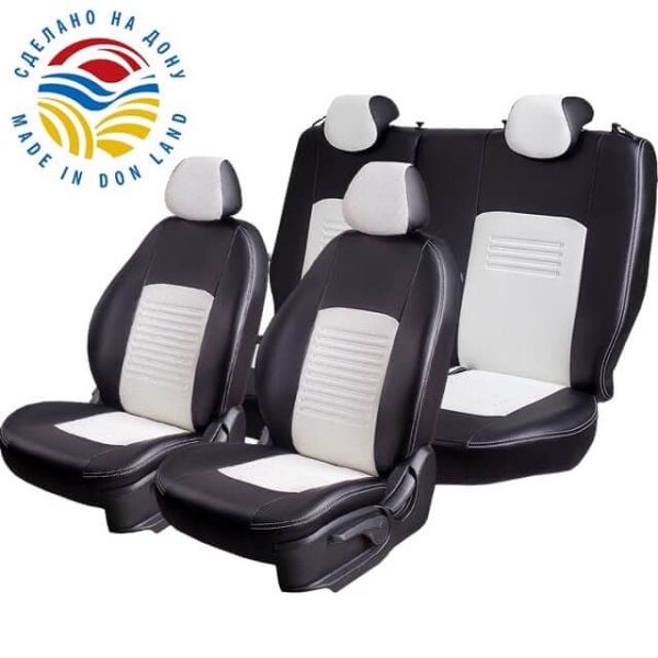 Чехлы Экокожа Турин Классик на Daewoo Gentra